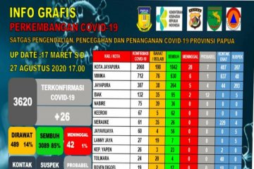 Pasien sembuh, satgas klaim lima Kabupaten di Papua bebas COVID-19