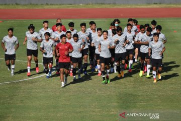 Latihan timnas U-19 jelang keberangkatan ke Kroasia