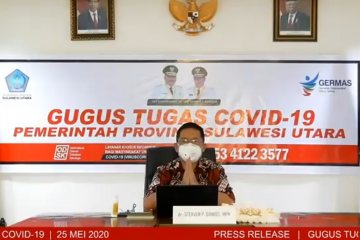 Sulut tambahan 65 kasus  COVID-19 baru