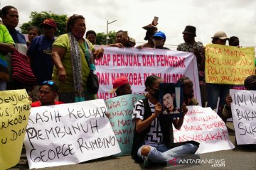 Demo terkait kematian tahanan polres kota Sorong