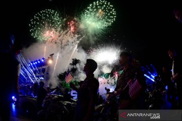 Pesta kembang api HUT Kemerdekaan Malaysia
