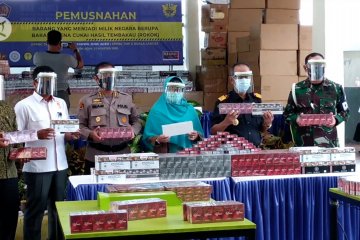 Bea Cukai Aceh musnahkan 3 juta rokok ilegal