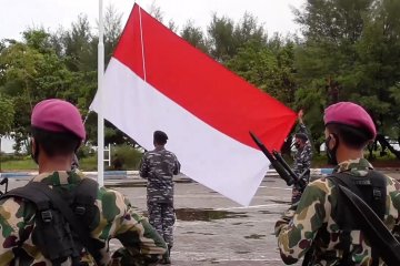 Guskamla peringati HUT Ke-75 RI di Pulau Nipa