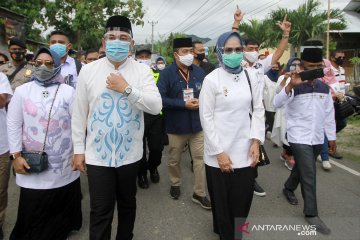 Pendaftaran Pilkada 2020, Hamim-Merlan mendaftar ke KPU Bone Bolango