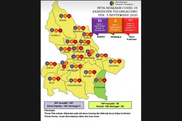 Tiga pegawai instansi pemerintah di Tulungagung positif COVID-19