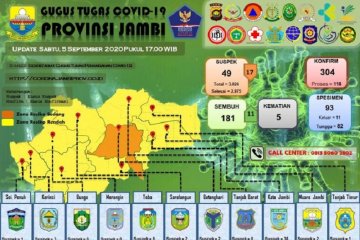 11 pasien COVID-19 di Jambi sembuh, 118 masih dalam perawatan