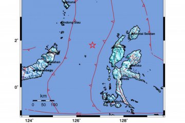Gempa magnitudo 5,9 guncang Halmahera Barat