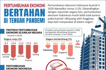 Pertumbuhan ekonomi bertahan di tengah pandemi