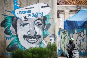 Mural untuk mengenang Munir Said Thalib