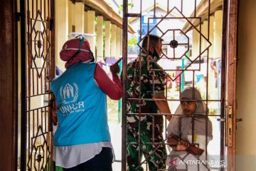 Pengungsi etnis Rohingya kabur dari penampungan