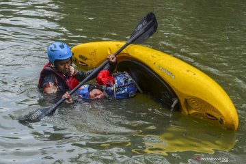 Latihan atlet kayak saat pandemi