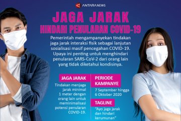 Jaga jarak hindari penularan COVID-19