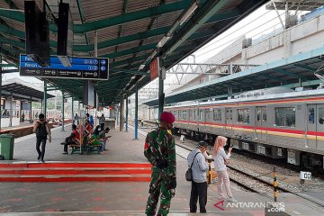 PSBB Jakarta, jumlah penumpang di Stasiun Manggarai menurun