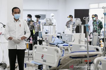 Pemerintah terus tambah tempat isolasi pasien COVID-19, sebut Presiden