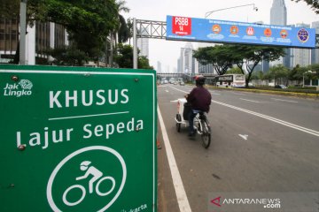 Kawasan khusus pesepeda di Jakarta ditiadakan saat PSBB
