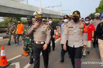 Polda Metro pantau dampak peniadaan  ganjil genap selama PSBB Jakarta