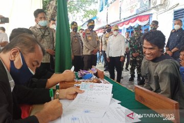 Razia masker di Medan, gubernur-kapolda-pangdam langsung turun tangan