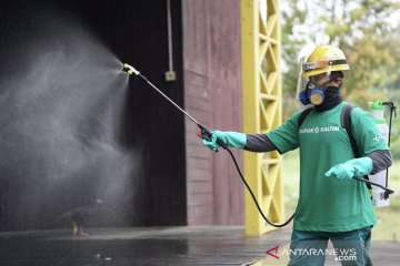 Pupuk Kaltim disinfeksi fasilitas publik di Bontang libatkan relawan