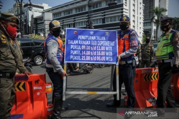 Penutupan jalan protokol di Bandung