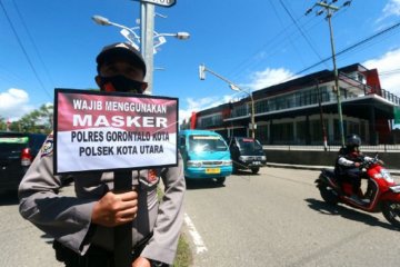 Foto - Operasi Yustisi di Gorontalo cegah penyebaran COVID-19