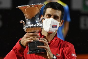 Djokovic untuk kelima kalinya juara di Roma