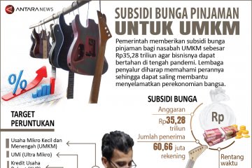 Subsidi bunga pinjaman untuk UMKM