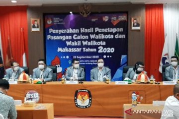 KPU tetapkan empat pasangan calon Pilkada Makassar