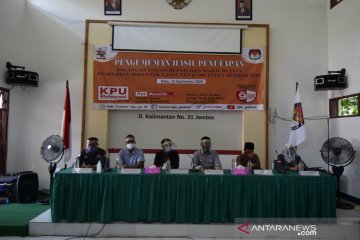 KPU Jember tetapkan 3 pasangan cabup-cawabup di Pilkada 2020