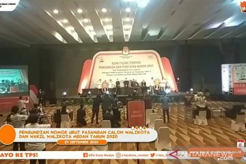 KPU tetapkan nomor urut paslon Pilkada Medan 2020
