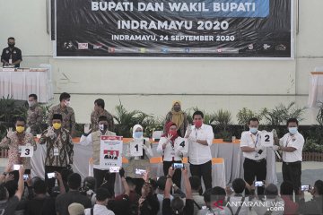 Pengundian nomor urut Pilkada Indramayu