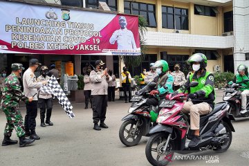 613 pengemudi ojek di Jakarta Selatan melanggar PSBB