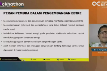 Pemerintah libatkan milenial dalam pengembangan EBT