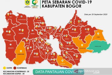Kasus COVID-19 di Kabupaten Bogor cetak rekor dua hari berturut-turut