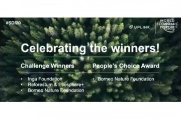 BNF raih penghargaan Trillion Trees Challenge di Forum Ekonomi Dunia