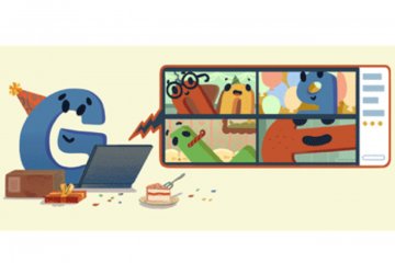 Google Doodle rayakan ulang tahun ke-22 Google