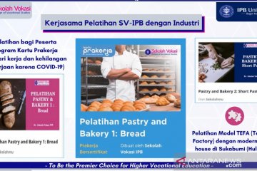 Sekolah Vokasi IPB gelar pelatihan pastry bagi peserta Kartu Prakerja