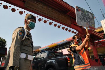 Operasi yustisi penggunaan masker di zona merah Kota Bogor