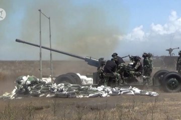 TNI AD gelar latihan menembak senjata berat di Pandanwangi