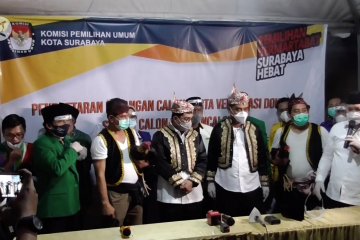 Delapan Parpol daftarkan Machfud Arifin-Mujiaman di Pilkada Surabaya