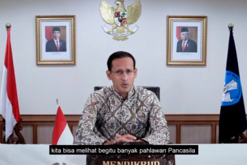 Hari kesaktian Pancasila, Nadiem: Lilin Pancasila menyala di saat krisis pandemi