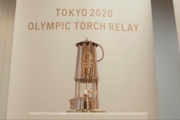 Api Olimpiade Tokyo dipamerkan di Museum Olimpiade Jepang