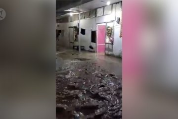 Huntara korban gempa Palu 2018 dilanda Banjir