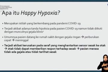 Waspada gejala "happy hypoxia" pada pasien COVID-19