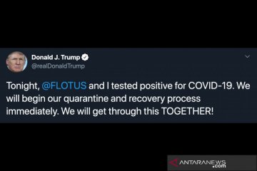 Donald Trump umumkan dirinya positif COVID-19