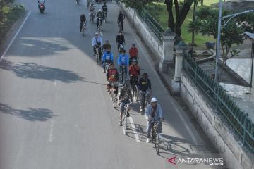 Pembangunan jalur sepeda di Palembang