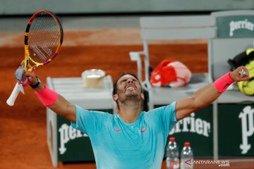 Tenis French Open: Nadal  melaju ke semi final setelah kalahkan Jannik Sinner