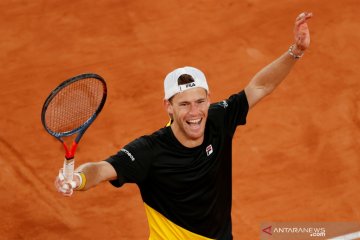 Tenis French Open: Schwartzman melaju ke semi final setelah kalahkan Dominic Thiem