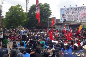 Aliansi Jember Menggugat demo tolak UU Cipta Kerja