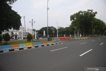 Kawasan Istana Merdeka lengang