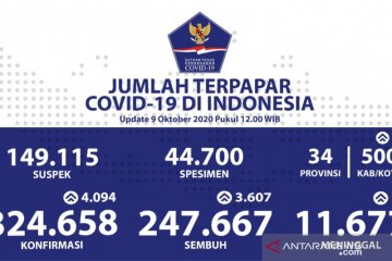 Pasien sembuh COVID-19 bertambah 3.607 jadi 247.667 orang